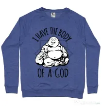 Bluza ADLER barbat Body of a god Albastru melanj