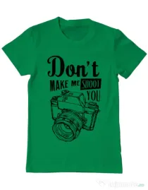 Tricou ADLER barbat Dont make me shoot you Verde mediu