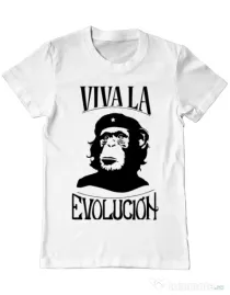 Tricou ADLER barbat Viva la evolucion Alb