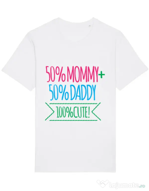 Tricou STANLEY STELLA barbat 100 Cute Alb