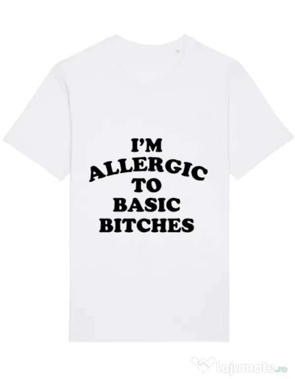 Tricou STANLEY STELLA barbat Allergic to basic bitches Alb