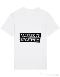 Tricou STANLEY STELLA barbat Allergic to negativity Alb