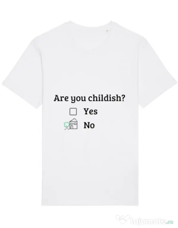 Tricou STANLEY STELLA barbat Are you childish Alb