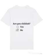 Tricou STANLEY STELLA barbat Are you childish Alb