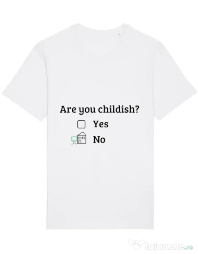 Tricou STANLEY STELLA barbat Are you childish Alb