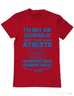 Tricou ADLER barbat Beer champion Rosu