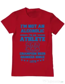 Tricou ADLER barbat Beer champion Rosu