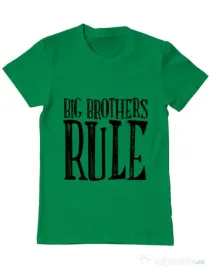 Tricou ADLER barbat Big brothers rule Verde mediu