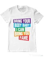 Tricou ADLER barbat Bring your body Alb