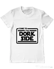 Tricou ADLER barbat Dork side Alb