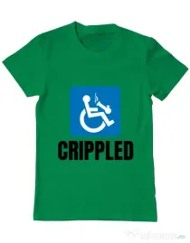 Tricou ADLER barbat Crippled Verde mediu