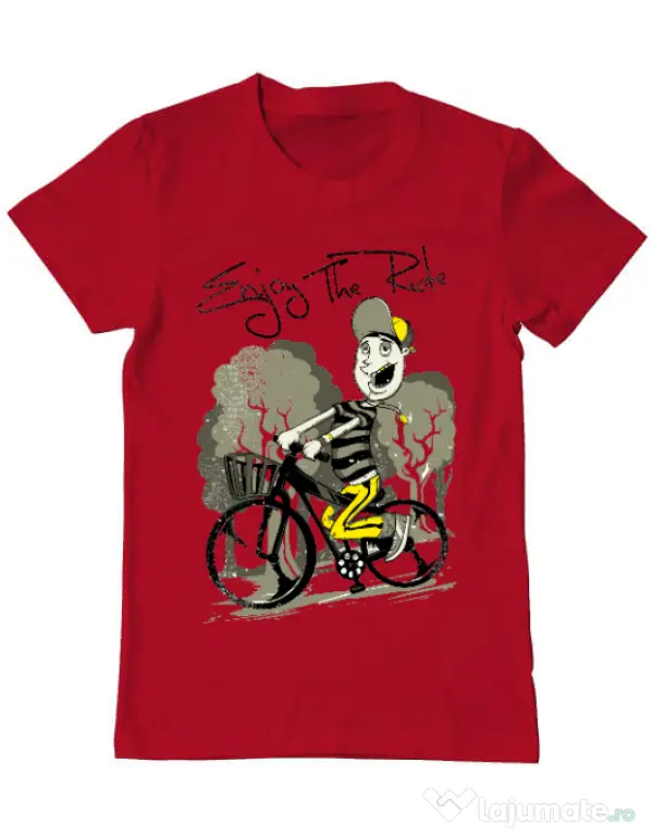 Tricou ADLER barbat Enjoy the ride Rosu