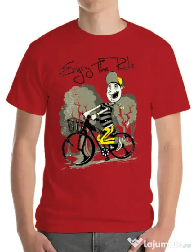 Tricou ADLER barbat Enjoy the ride Rosu