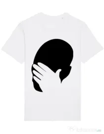 Tricou STANLEY STELLA barbat Facepalm Alb