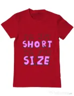 Tricou ADLER barbat I'm not short Rosu