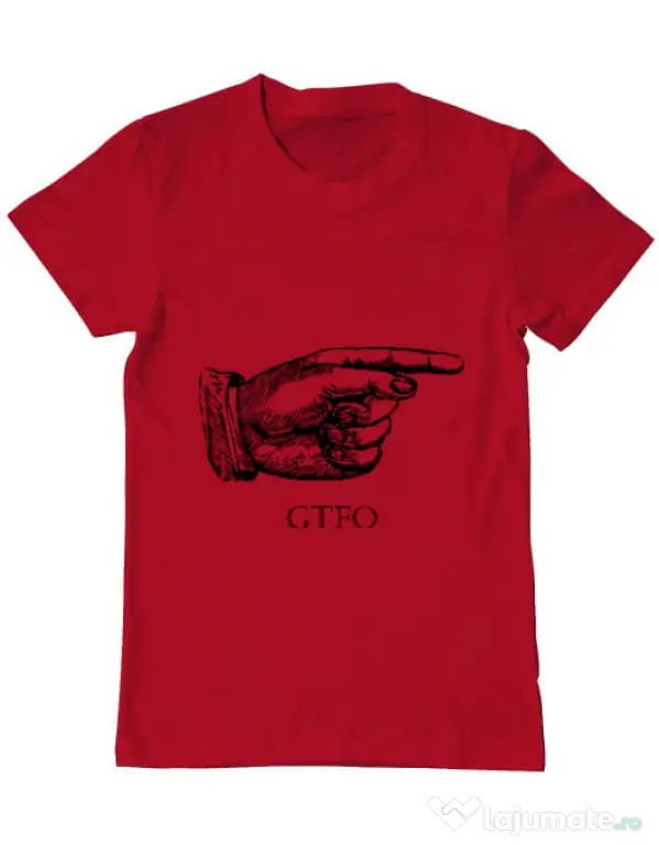 Tricou ADLER barbat GTFO Rosu