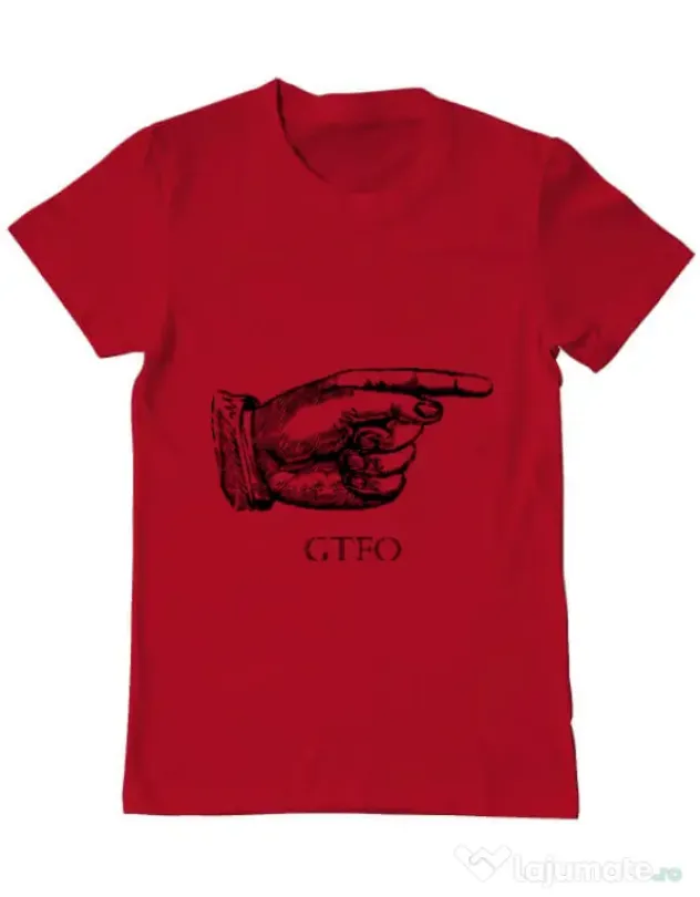 Tricou ADLER barbat GTFO Rosu