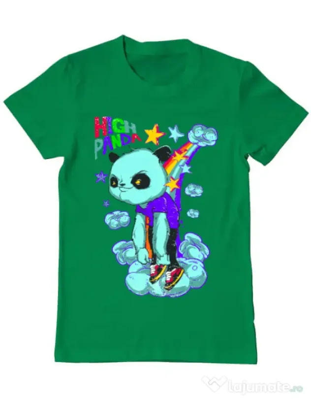 Tricou ADLER barbat High panda Verde mediu