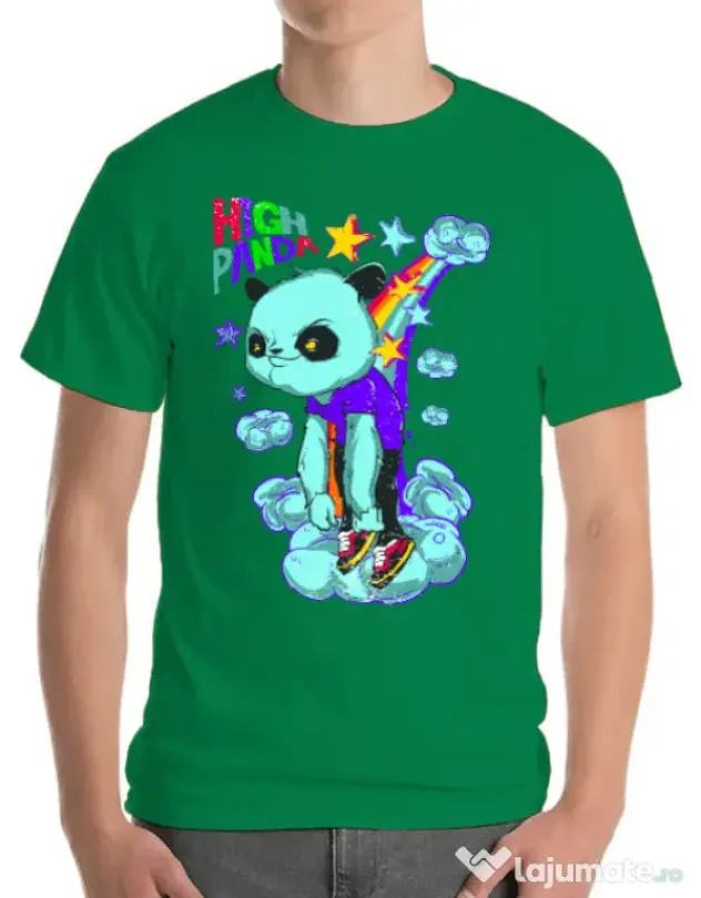 Tricou ADLER barbat High panda Verde mediu