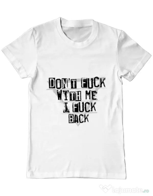 Tricou ADLER barbat I fuck back Alb