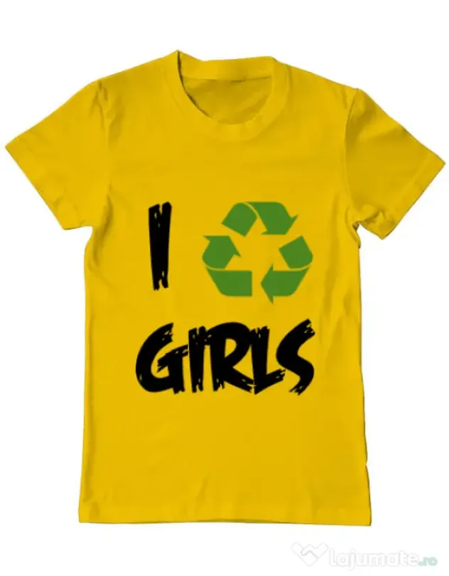 Tricou ADLER barbat I recycle girls Galben