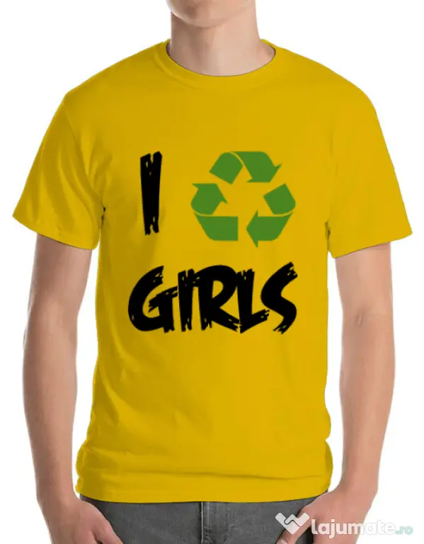 Tricou ADLER barbat I recycle girls Galben