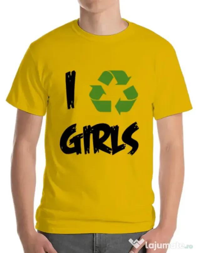 Tricou ADLER barbat I recycle girls Galben