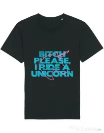 Tricou STANLEY STELLA barbat I ride a unicorn Negru