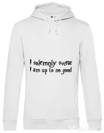 Hoodie barbat cu gluga I solemnly swear Alb