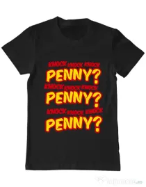 Tricou ADLER barbat Knock Penny Negru
