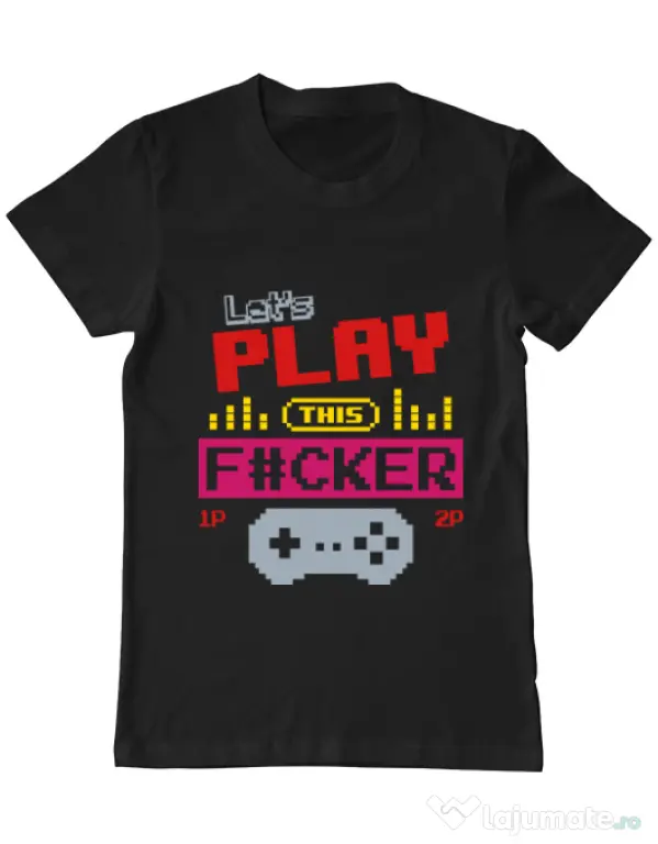 Tricou ADLER barbat Lets play this Negru