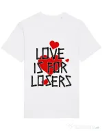 Tricou STANLEY STELLA barbat Love is for losers Alb