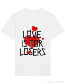 Tricou STANLEY STELLA barbat Love is for losers Alb
