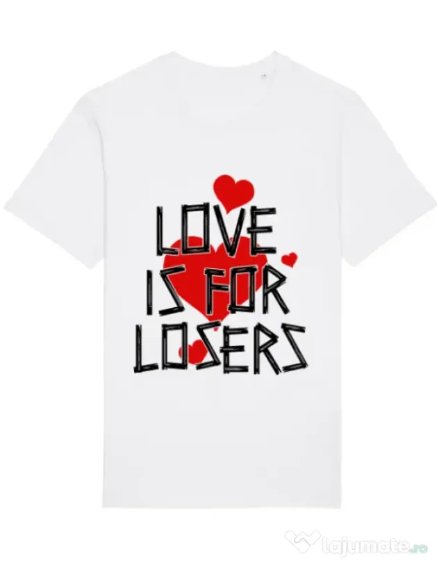 Tricou STANLEY STELLA barbat Love is for losers Alb