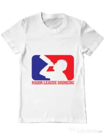 Tricou ADLER barbat Major league Alb