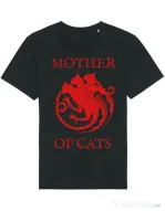 Tricou STANLEY STELLA barbat Mother of cats Negru