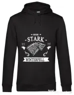 Hoodie barbat cu gluga House Stark Negru