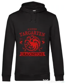 Hoodie barbat cu gluga House Targaryen Negru