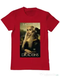 Tricou ADLER barbat Mother of dragons 3 Rosu
