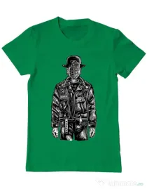 Tricou ADLER barbat The son of grenade Verde mediu