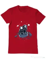 Tricou ADLER barbat Across the galaxy Rosu