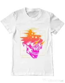 Tricou ADLER barbat Distorted Alb