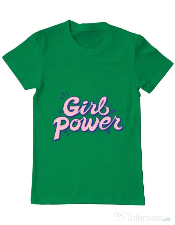 Tricou ADLER barbat Girl power Verde mediu