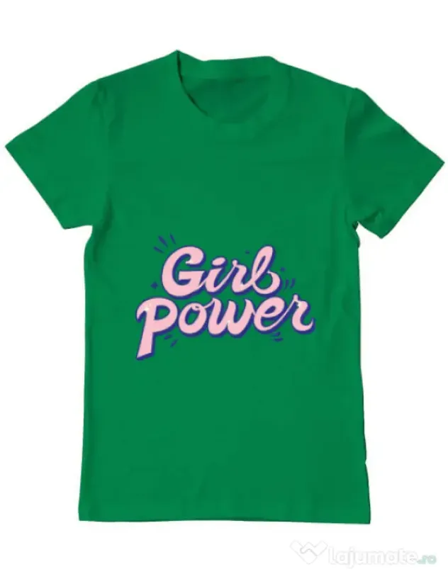 Tricou ADLER barbat Girl power Verde mediu