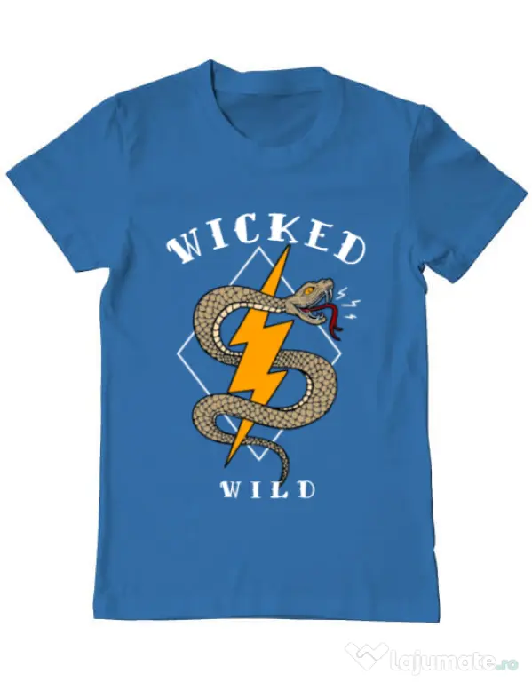 Tricou ADLER barbat Wicked wild Albastru azuriu