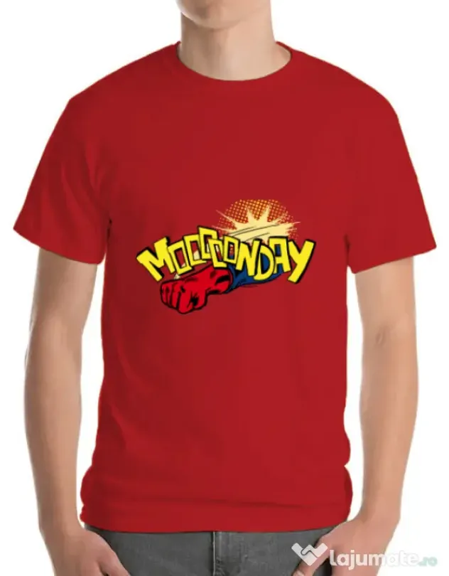 Tricou ADLER barbat Mooonday Rosu