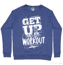 Bluza ADLER barbat Get up and go workout Albastru melanj