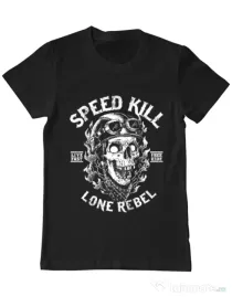 Tricou ADLER barbat Speed kill Negru