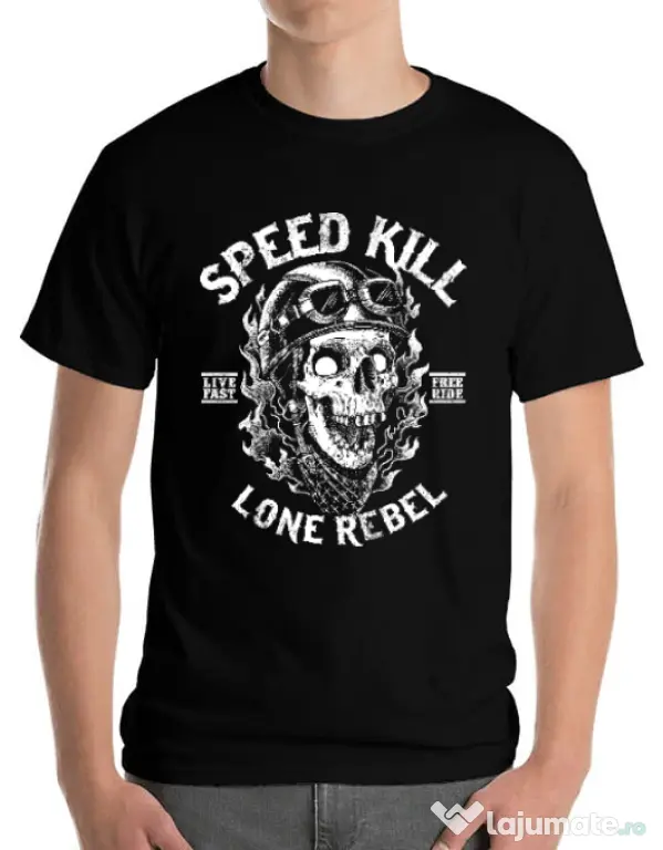Tricou ADLER barbat Speed kill Negru