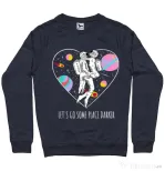 Bluza ADLER barbat Space love Denim inchis